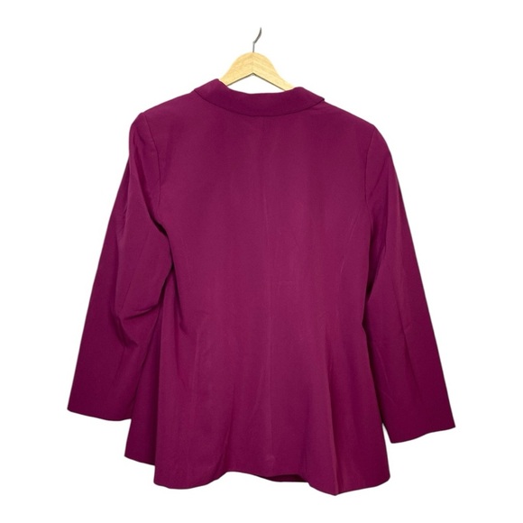 Women's Purple Double-Breasted Blazer - Picture 3 of 4